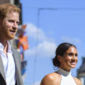 Le prince Harry et Meghan Markle participent à la conférence de presse des Invictus Games 2023 à Dusseldorf, Allemagne le 6 septembre 2022. © Imago / Panoramic / Bestimage 