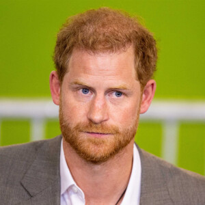 Le prince Harry, duc de Sussex, lors d'une conférence de presse pour l'événement Invictus Games Dusseldorf One Year to Go à Düsseldorf, Allemagne