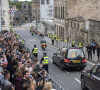 La voiture de la princesse Anne d'Angleterre - Les britanniques rendent hommage à la reine Elisabeth II d'Angleterre, lors de l'arrivée de son cercueil à Edimbourg. Le 11 septembre 2022 
