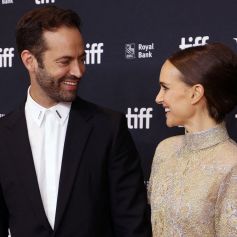 Benjamin Millepied et Natalie Portman (tenue de la maison Dior) lors de la projection du film Carmen au Festival international du film de Toronto