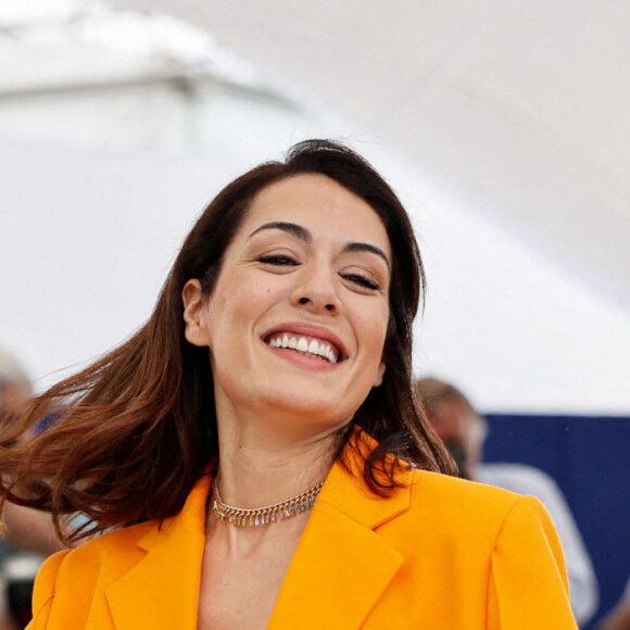 Sofia Essaïdi au photocall du film "Nostalgia" lors du 75ème Festival International du Film de Cannes, le 25 mai 2022. © Dominique Jacovides / Bestimage 