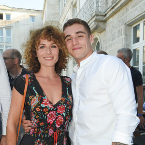 Elsa Lunghini et son fils Luigi Kröner lors du premier jour de la 11e édition du festival du Film Francophone d'Angoulême. © Coadic Guirec/Bestimage 