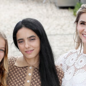 Lucie Loste Berset, Hafsia Herzi, Clotilde Courau - Photocall de "La cour" - 24e édition du Festival de la Fiction TV de La Rochelle. Le 14 septembre 2022. © Patrick Bernard / Bestimage