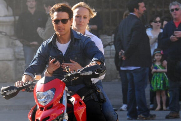 Tom Cruise et Cameron Diaz sur le tournage de Knight and Day à Seville en décembre 2009