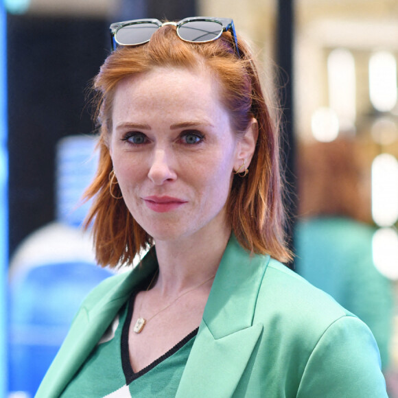 Exclusif - Audrey Fleurot au lancement des nouveaux parfums Moncler dans sa boutique sur l'avenue des Champs-Élysées à Paris. © Rachid Bellak/Bestimage