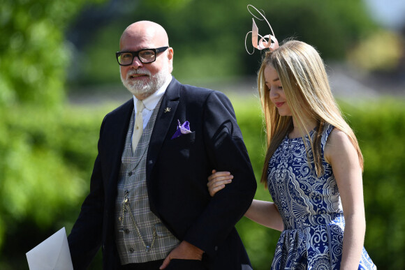 Info - Gary Goldsmith, oncle de Kate Middleton, accusé de violences conjugales - Gary Goldsmith et sa fille Tallulah - Mariage de P. Middleton et J. Matthew, en l'église St Mark Englefield, Berkshire, Royaume Uni, le 20 mai 2017.