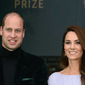 Le prince William, duc de Cambridge, Catherine (Kate) Middleton, duchesse de Cambridge - Première cérémonie de remise des prix Earthshot au Palace Alexandra à Londres le 17 octobre 2021.