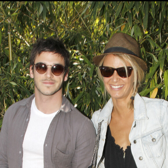 Gaspard Ulliel et Jordane Crantelle à Roland-Garros en 2011.