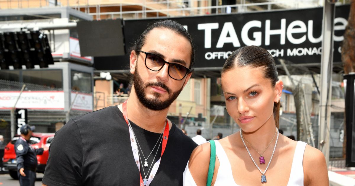 Thylane Blondeau et son fiancé Benjamin Attal lors du Grand Prix de Monaco de F à Monaco