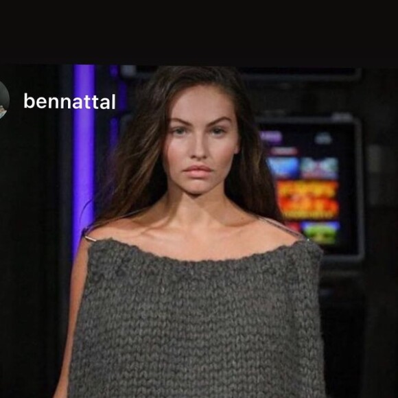 Thylane Blondeau a republié un message de son fiancé Ben Attal, fier de son défilé à la Fashion Week de Londres le 17 septembre 2022.