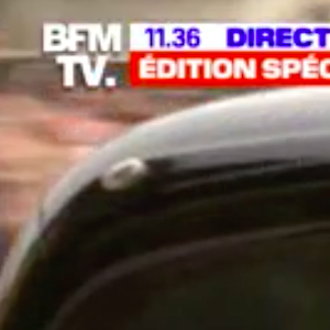 Captures BFM TV - La princesse Charlotte et le prince George arrivent en voiture avec la reine consort Camilla et leur maman, Kate Middleton