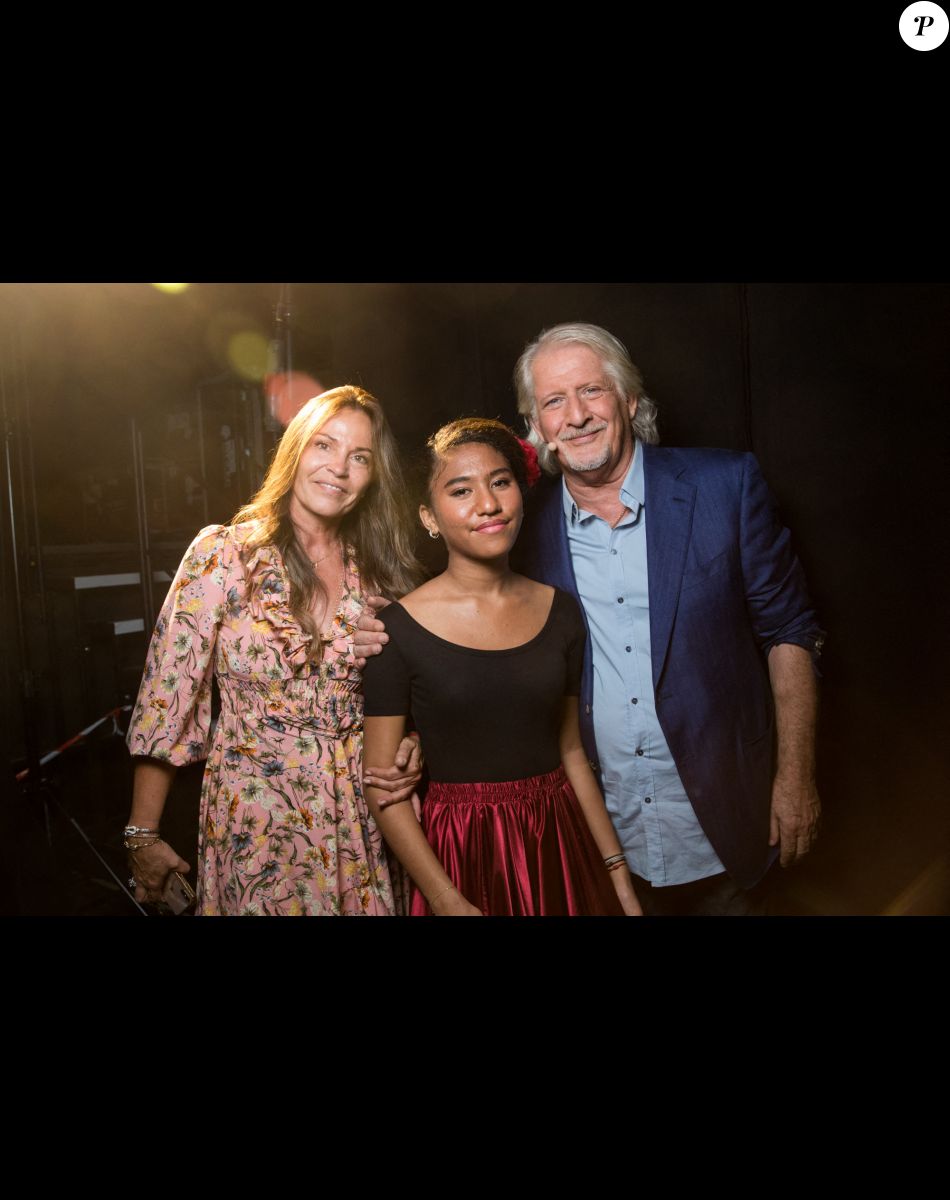 Exclusif - Patrick Sebastien, Nathalie Boutot et leur fille Lily - Backstage de l'enregistrement de l'émission "La Chanson secrète 6" à la Scène musicale à Paris, qui sera diffusée le 12 décembre sur TF1. Le 8 septembre 2020 © Gaffiot-Moreau / Bestimage