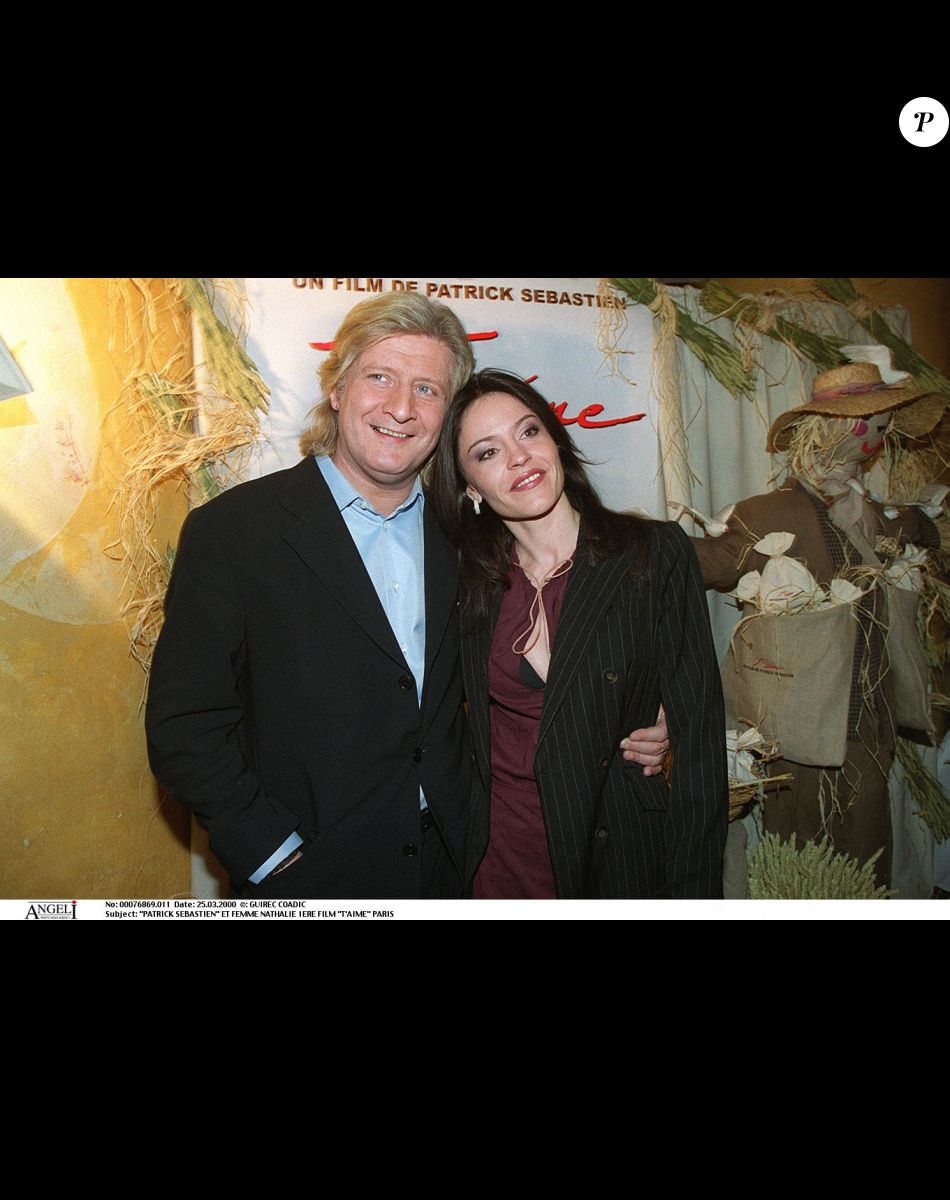 Patrick Sébastien et sa femme Nathalie Boutot - Avant-première du film T'aime à Paris