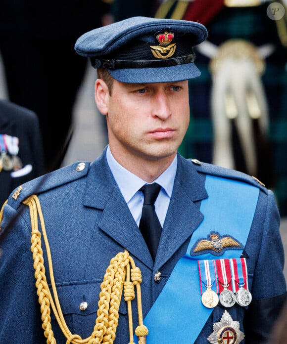 Le prince William, prince de Galles - Funérailles d'Etat de la reine Elizabeth II d'Angleterre, à Londres, Royaume Uni, le 19 septembnre 2022. 