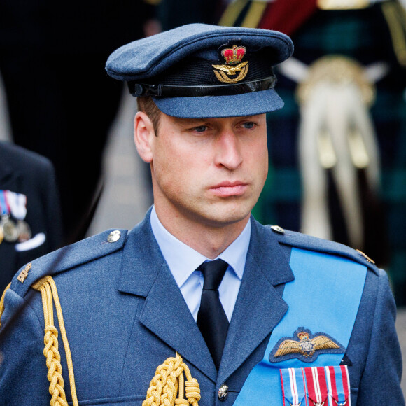 Le prince William, prince de Galles - Funérailles d'Etat de la reine Elizabeth II d'Angleterre, à Londres, Royaume Uni, le 19 septembnre 2022. 