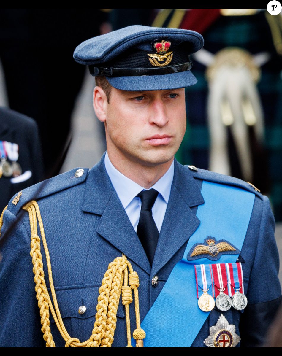 Le prince William, prince de Galles - Funérailles d'Etat de la reine Elizabeth II d'Angleterre, à Londres, Royaume Uni, le 19 septembnre 2022.