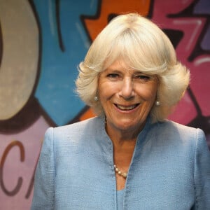 Camilla Parker Bowles, duchesse de Cornouailles, en visite à la YMCA à Llandovery.