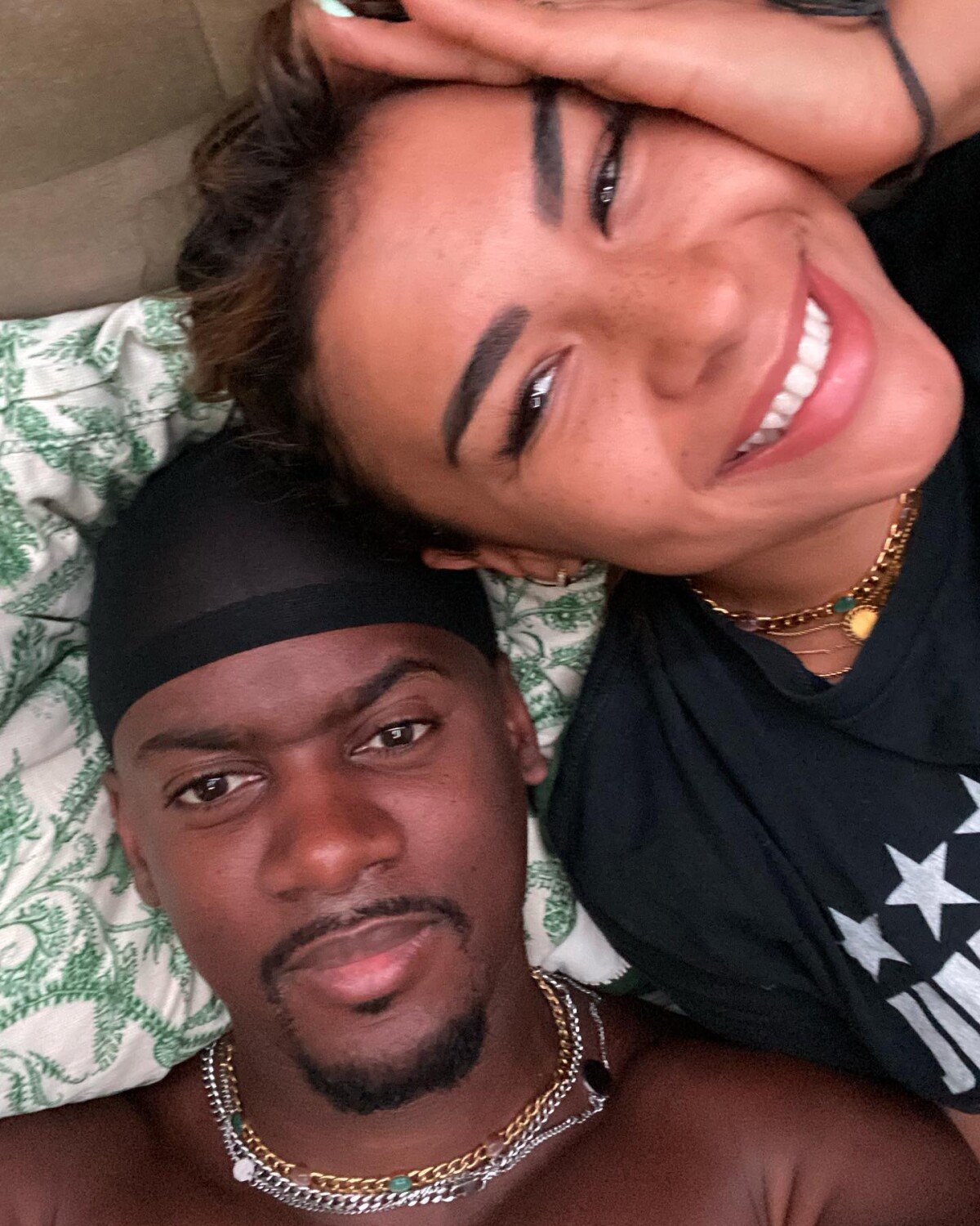 Photo : Léa Djadja et son mari Black M sur Instagram. Le 5 juin 2022 ...