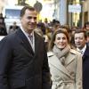 La princesse Letizia et son époux Felipe à Navarre le 10 février 2010