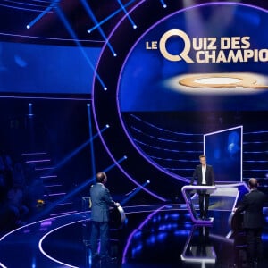 Exclusif - Francis Beaupain (Slam), Benjamin (Slam), Cyril Féraud - Enregistrement de l'émission "Le Quiz des Champions" présentée par C.Féraud, et diffusée le 29 janvier à 21h10 sur France 2 © Cyril Moreau / Bestimage