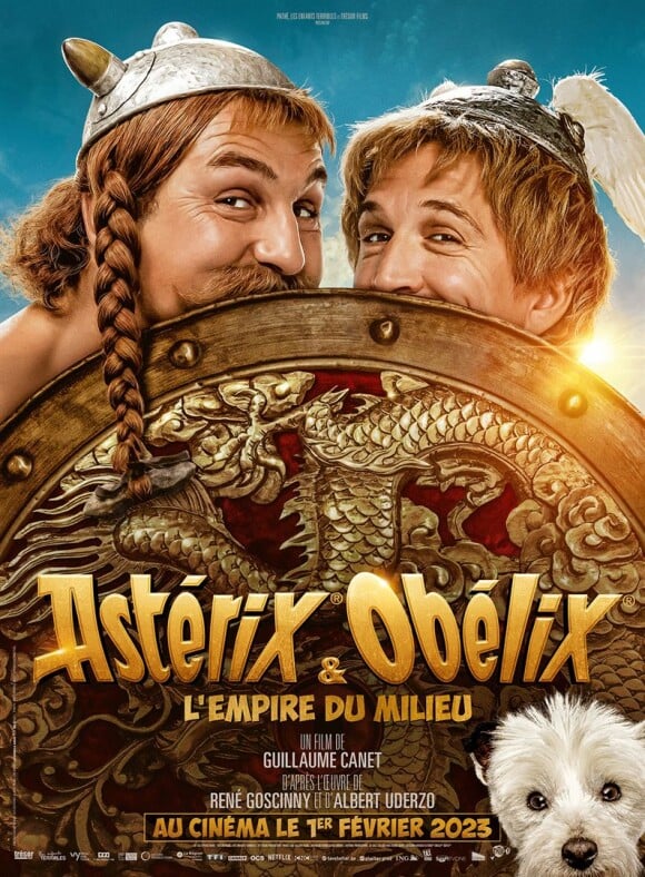 Affiche du film Astérix et Obélix : L'Empire du milieu en salles le 1er février 2023