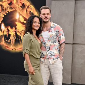 Christina Milian et M Pokora (Matt Pokora) à la première du film "Jurassic World Dominion" à Los Angeles, le 6 juin 2022. 