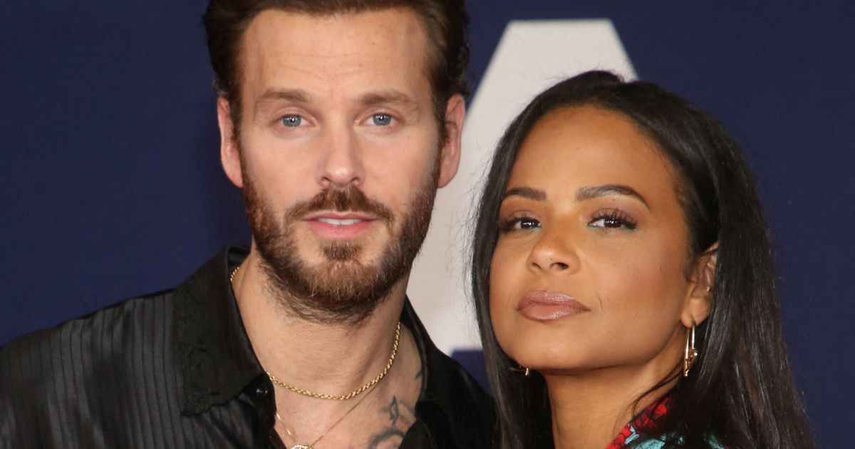Matt Pokora et sa femme Christina Milian au photocall lors de la