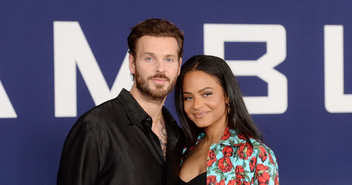 Christina Milian et son mari Matt Pokora au photocall de la première du(02)