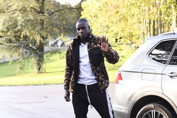 Benjamin Mendy - Les joueurs de l'équipe de France se rendent à l'entrainement à Clairefontaine le 11 novembre 2019. © Anthony Bibard/Panoramic/Bestimage 