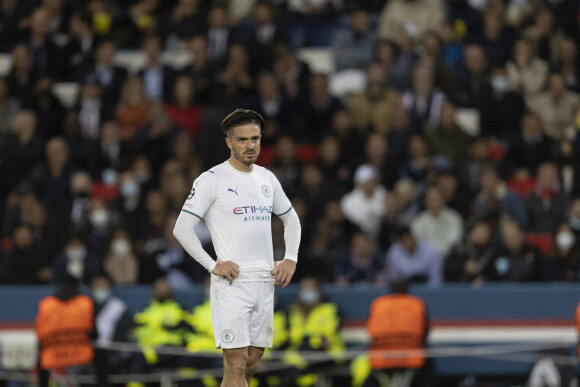 Jack Grealish - Victoire du PSG (2) face à Manchester City (0) lors de la deuxième journée de la Ligue des champions au Parc des Princes à Paris le 28 septembre 2021. © Cyril Moreau/Bestimage