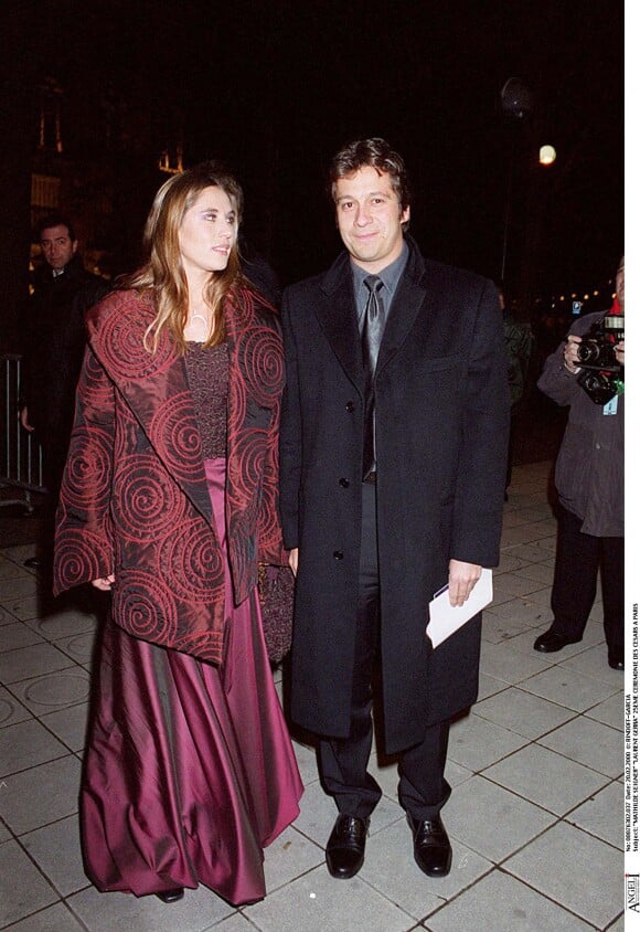 Laurent Gerra et Mathilde Seigner à la 25e cérémonie des César.