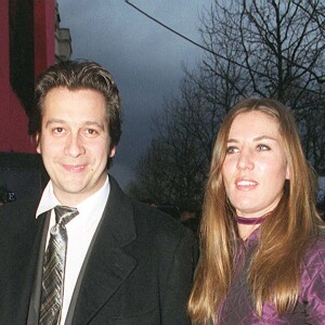 Laurent Gerra et Mathilde Seigner au Festival du film de Paris en 2001.