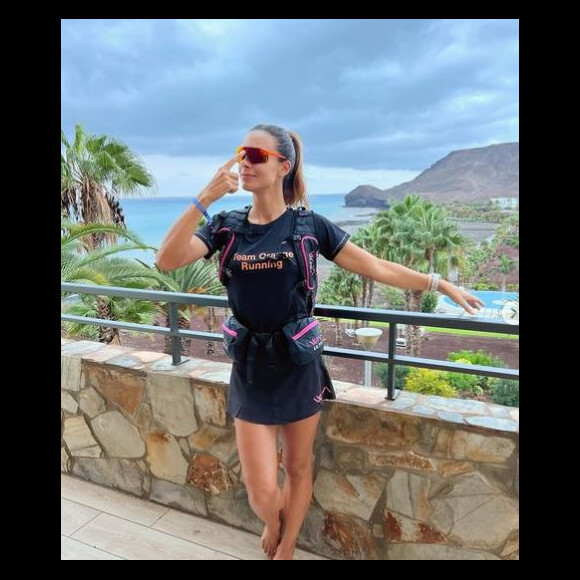 Marine Lorphelin en tenue de sport sur Instagram