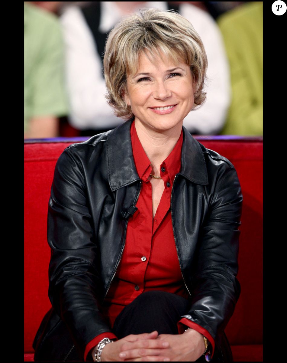 Nathalie Rihouet - Enregistrement de "Vivement dimanche" le 20 avril 2009