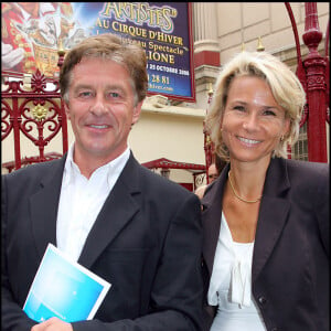 Henri Sannier et Nathalie Rihouet - Conférence de presse de rentrée au cirque d'hiver Bouglione à Paris le 4 septembre 2006