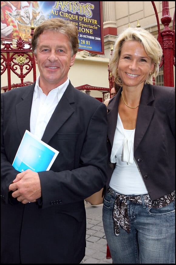 Henri Sannier et Nathalie Rihouet - Conférence de presse de rentrée au cirque d'hiver Bouglione à Paris le 4 septembre 2006