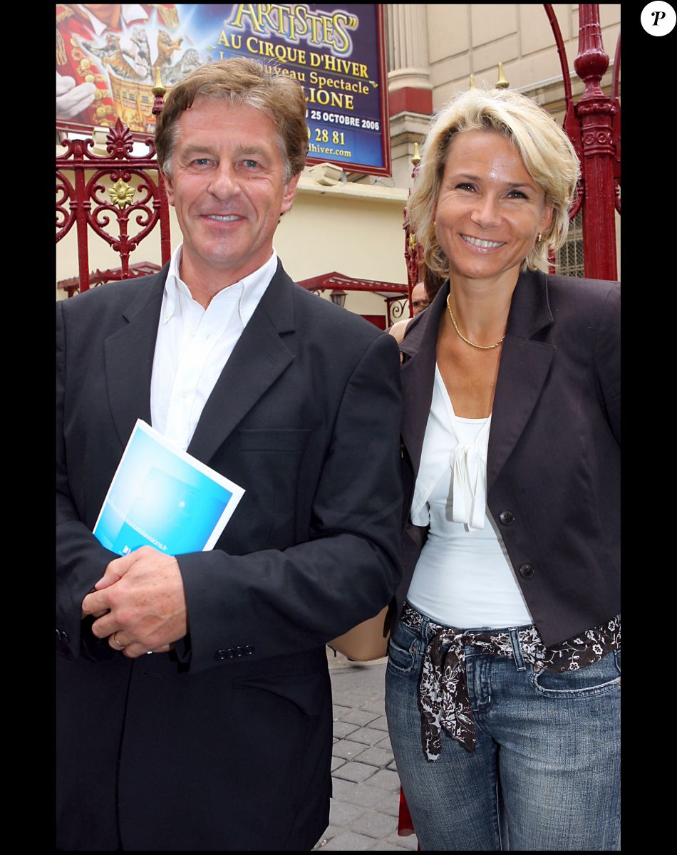 Henri Sannier et Nathalie Rihouet - Conférence de presse de rentrée au cirque d'hiver Bouglione à Paris le 4 septembre 2006