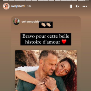 Delphine Wespiser a été touchée par le message de soutien d'un membre de sa communauté sur Instagram. Il réagissait à l'annonce de la rupture de l'ancienne Miss France avec Roger Erhart