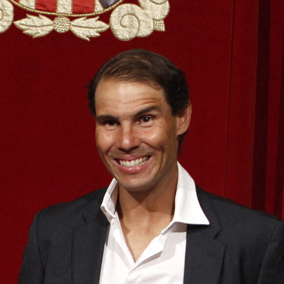 Rafael "Rafa" Nadal lors d'une cérémonie de reconnaissance de sa carrière sportive après avoir remporté son 14ème Roland Garros, au Consolat de Mar, à Palma de Majorque, Espagne.