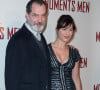 Samuel Labarthe et sa femme Helene Medigue (robe Christophe Guillarmé) - Première du film "Monuments Men" à l'UGC Normandie à Paris le 12 février 2014. 
