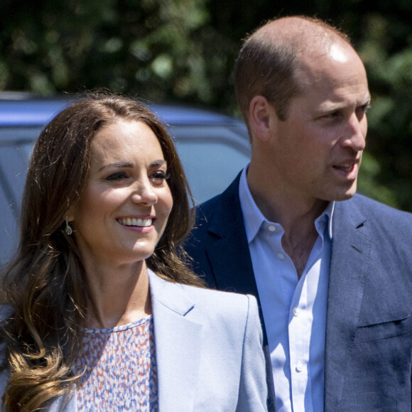 Kate Catherine Middleton, duchesse de Cambridge, et le prince William, duc de Cambridge, en visite au musée Fitzwilliam de l'Université de Cambridge.