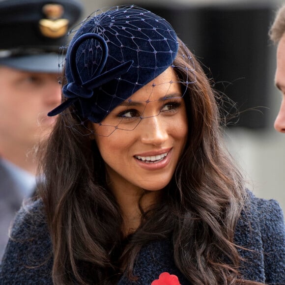 Meghan Markle, duchesse de Sussex, assiste au 'Remembrance Day', une cérémonie d'hommage à tous ceux qui sont battus pour la Grande-Bretagne, à Westminster Abbey, le 7 novembre 2019. 