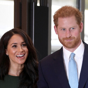 Le prince Harry, duc de Sussex, et Meghan Markle, duchesse de Sussex, arrivent à la cérémonie des WellChild Awards à Londres le 15 octobre 2019. 