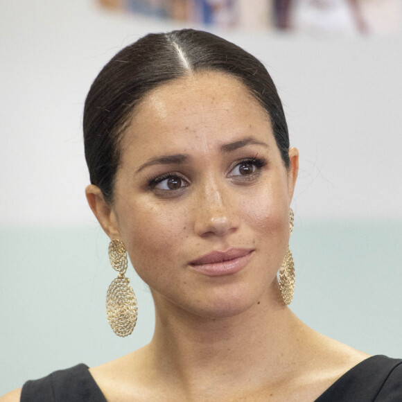 Meghan Markle, duchesse de Sussex, en visite dans les locaux de l'ONG "mothers2mothers" à Cape Town, Afrique du Sud.