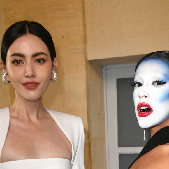 Davika Hoorne et Doja Cat - Front Row du défilé Monot Collection Femme Prêt-à-porter Printemps/Eté 2023 lors de la Fashion Week de Paris (PFW), France, le 1er octobre 2022. © Veeren-Clovis/Bestimage.