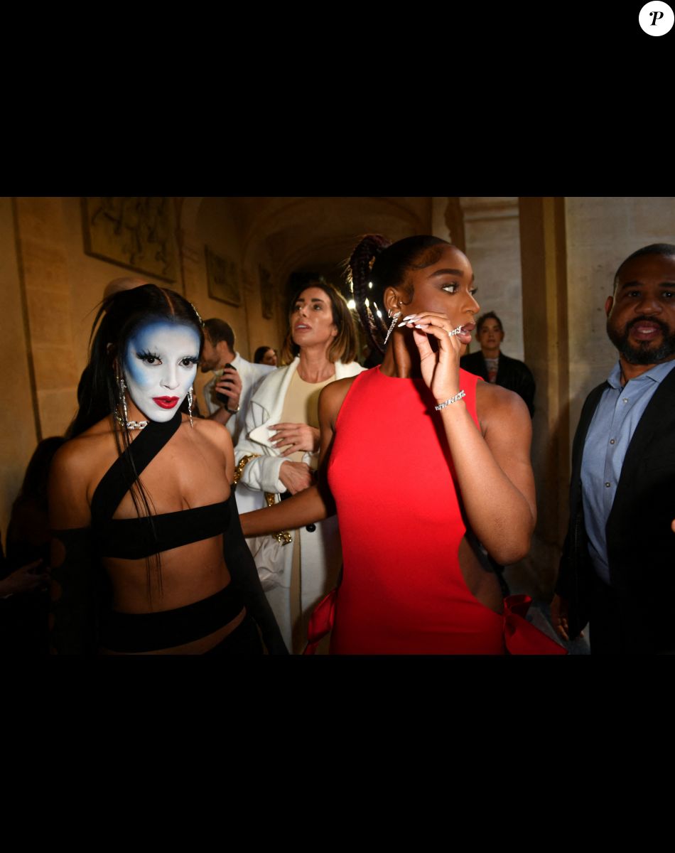 Doja Cat et Normani Kordei Hamilton - Front Row du défilé Monot Collection Femme Prêt-à-porter Printemps/Eté 2023 lors de la Fashion Week de Paris (PFW), France, le 1er octobre 2022. © Veeren-Clovis/Bestimage.