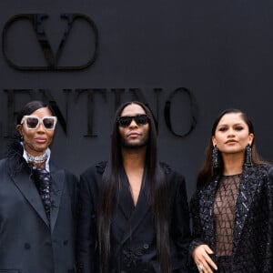 Naomi Campbell, Law Roach, Zendaya - Arrivées au défilé Valentino Collection Femme Prêt-à-porter Printemps/Eté 2023 lors de la Fashion Week de Paris (PFW), France, le 2 octobre 2022