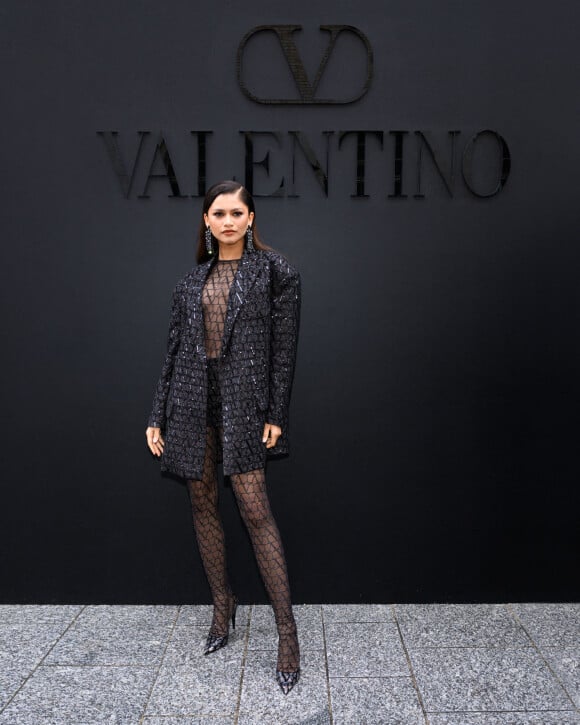 Zendaya - Arrivées au défilé Valentino Collection Femme Prêt-à-porter Printemps/Eté 2023 lors de la Fashion Week de Paris (PFW), France, le 2 octobre 2022.