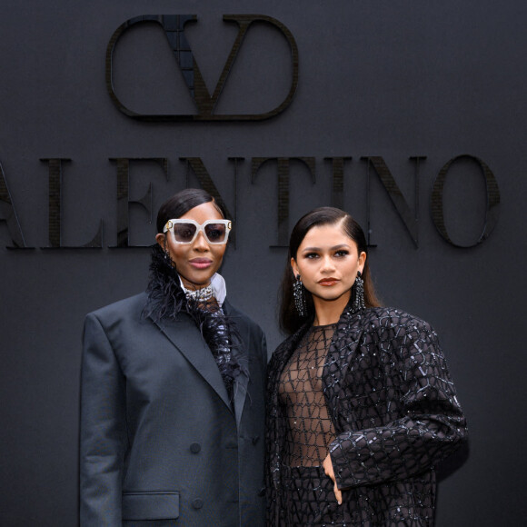 Naomi Campbell, Zendaya - Arrivées au défilé Valentino Collection Femme Prêt-à-porter Printemps/Eté 2023 lors de la Fashion Week de Paris (PFW), France, le 2 octobre 2022.