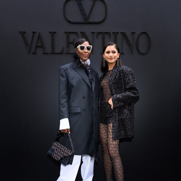 Naomi Campbell, Zendaya - Arrivées au défilé Valentino Collection Femme Prêt-à-porter Printemps/Eté 2023 lors de la Fashion Week de Paris (PFW), France, le 2 octobre 2022.